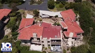 Landslide at Rolling Hills Estates