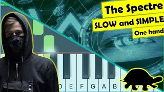 Alan Walker - The Spectre - piano tutorial - slow easy