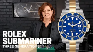 3 Generations of Rolex Submariner Bluesy - 16613, 116613 and 126613 | SwissWatchExpo