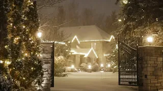 Winter Snow Storm Blizzard Howling sounds Wind at Night Ambience to Relax