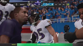 Madden 22 Baltimore Raven  Franchise | Ep3 | Week 3 vs.  Detroit Lions