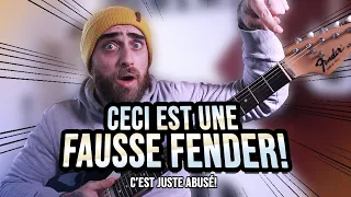 MON ÉLÈVE A ACHETÉ UNE FAUSSE FENDER! (Contrefaçon? Arnaque?)