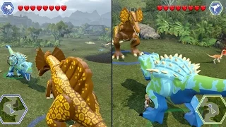 Lego Jurassic World - HYBRIDS BATTLE! ( Free Roam GamePlay )