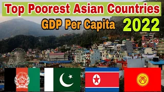 Top 10 Poorest countries in Asia 2022