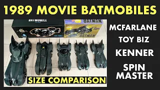 1989 MOVIE BATMOBILE TOY VEHICLE COMPARISON – McFarlane Vs Kenner Vs Toy Biz Vs Spin Master