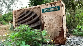 Restoration Old Rusty Air Conditioner ＴＯＳＨＩＢＡ　| Restore Air conditioning condenser