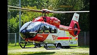 🚁Christoph 51 I DRF Luftrettung I H145 D3 D-HXFE I Takeoff Altbach Sportplatz⚽ 22.07.2022