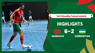 Uzbekistan 2 - 6 Morocco | futsal highlights | المغرب - أوزبكستان