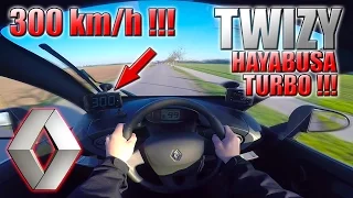 1. April! 2017 Renault Twizy (0-300km/h) Hayabusa Turbo engine, POV: Acceleration, Top Speed TEST✔