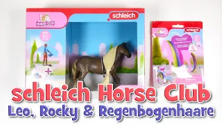 Neue Haare! 😱😍 | schleich Horse Club - Leo & Rocky (42586) + Regenbogenhaare (42654) | UNBOXING