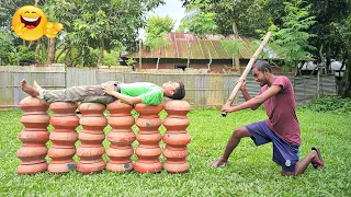 Try To Not Lough Challenge | Must Watch New Funny Video |  Fun 24H - Episode - 48