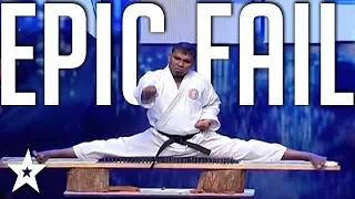 EPIC KARATE FAIL! Karate Audition Goes Wrong on Sri Lanka's Got Talent | Got Talent Global