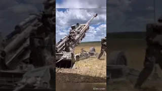 "El enorme poder de la artillería pesada estadounidense🇺🇸