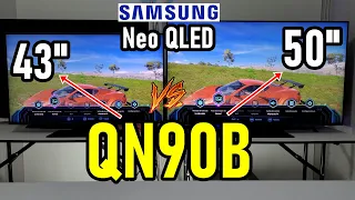 Samsung Neo QLED QN90B (43") vs QN90B (50") / ¿Cuáles son las diferencias entre ambos tamaños?