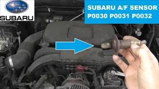 Subaru Air Fuel Sensor Testing and Replacement P0030 P0031 P0032