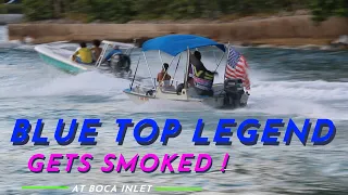 BLUE TOP LEGEND GETS SMOKED / BOCA RATON INLET / CUSTOM YACHT SHIRTS