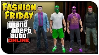 GTA 5 Online - FASHION FRIDAY! (Ballas/Grove St. Member, Mr Vice City & Special Forces) [GTA V]