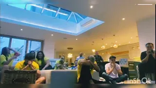 Richarlison  celebrate with family after being called up by Brazil national team to Qatar world cup