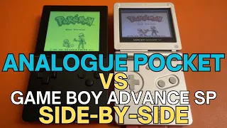 Analogue Pocket vs Game Boy Advance SP - Game Boy Game Quick Side-by-Side #analogue #handheld #game