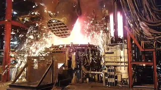Hot metal Charging in EAF || Electric Arc Furnace || Steel Melt Shop