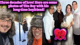 Three decades of love! Here are some photos of Tito Boy with his long time boyfriend!
