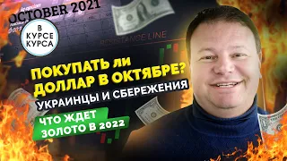 Курс доллара на октябрь 2021. Куда украинцы несут свои деньги? Что будет с золотом в 2022