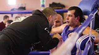 Сайхан Бакаев и Идрис Шамханов, финал чемпионата Чеченской республики по боксу среди мужчин 2018.