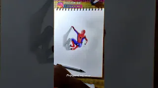 spider man 3d Drawing / subscribe and pls click the bell icon 🔔 #ameerartist #trending #shorts