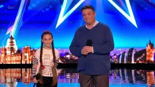 Britain's Got Talent 2017 Martin & Faye Fantastic Father Daughter Singing Duet Full Audition S11E04