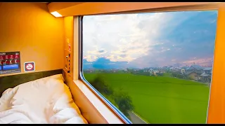 Разумный поезд со спальным местом в Японии с отдельными комнатами 😴🛌 12-часовая одиночная поездка