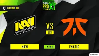 Natus Vincere vs Fnatic [Map 2, Dust 2] (Best of 3) ESL Pro League | Groups