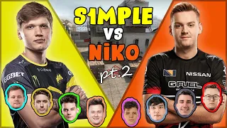 S1mple vs Niko Pt.2 (With Rain and Pasha) - FPL Csgo Stream Battles