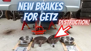 New rear brakes | Hyundai Getz | Brakedrums, brakeshoes and install kit |