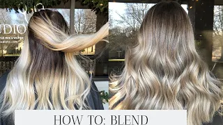 REVERSE BALAYAGE - HOW TO CONVERT ALL OVER BLONDE TO DIMENSIONAL BALAYAGE