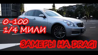 ЗАМЕР скорости  INFINITI G35x - ФИНИК против  Мерседеса W221