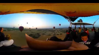 Myanmar hot air balloon ride - 360° VR video