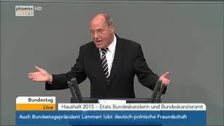 Bundestag: Kanzleramtsetat /Generalaussprache (Teil 1) mit Gregor Gysi & Angela Merkel am 10.09.2014