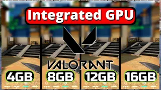 Does More Ram Improve (Intel HD Graphics) Performance In Valorant? | 4GB vs 8GB vs 12GB vs 16GB