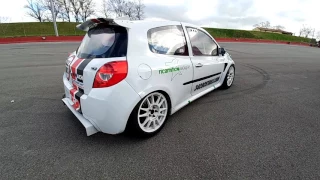 Splendida Renault Clio S2000 al circuito Tazio Nuvolari 25 febbraio 2017