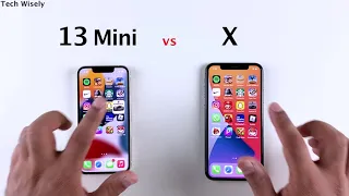 iPhone 13 Mini vs iPhone X | SPEED TEST