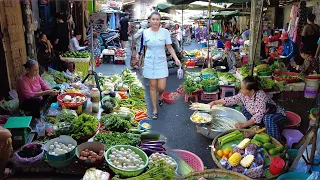 Cambodian Market Tour Show   Seafood Fish Pork Meat Vegetable Fresh Fruit & Lifestyle