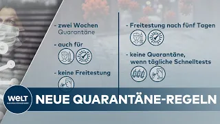 MASSENQUARANTÄNE: Forderungen nach Quarantäne-Lockerungen wegen Omikron werden lauter