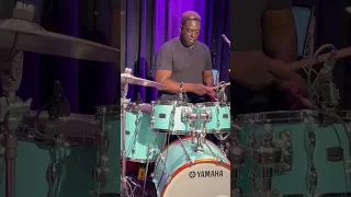 Larnell Lewis grooving at soundcheck #InternationalDrummerMeetingSalzgitter