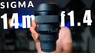 Sigma 14mm f1.4 🔥 El objetivo MÁS ANGULAR y LUMINOSO para camaras Sony y Montura L