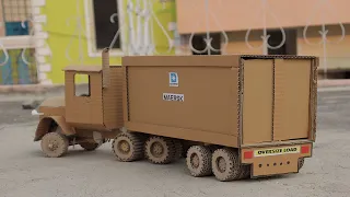 how to make  RC Dump Truck from Cardboard - make your own very simple RC Dump Truck