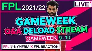 FPL GAMEWEEK 9-10 STREAM | STORM SALAH | Live Q&A Feat. FPL REACTION | Fantasy Premier League (Tips)