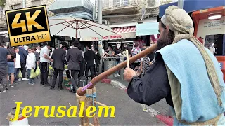 Jerusalem Walk, Secret Streets of Mahane Yehuda Market 4k60