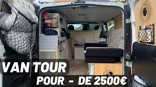 VAN TOUR d'un Renault trafic avec un aménagement à moins de 2 500€ ! #vanlife #vantour (VAN AMÉNAGÉ)