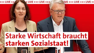 Pressekonferenz mit Katarina Barley und Nicolas Schmit