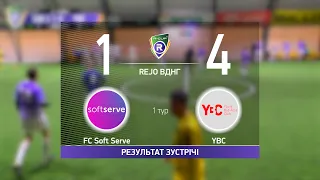 Обзор матча FC Soft Serve 1-4 YBC  Турнир по мини футболу в городе Киев